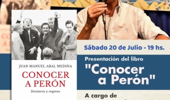 ABAL MEDINA PRESENTAR EL LIBRO CONOCER A PERN EN MAR AZUL